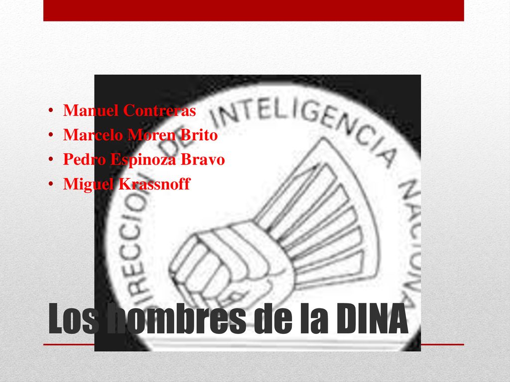 Los hombres de la DINA Manuel Contreras Marcelo Moren Brito
