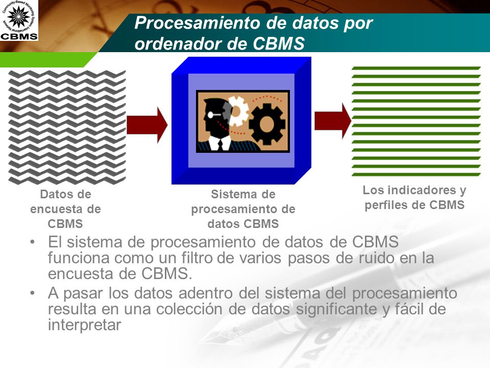 Procesamiento de datos por ordenador de CBMS
