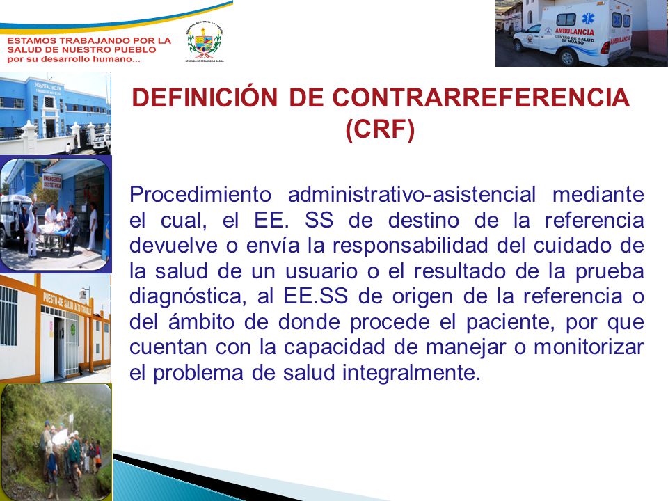 DEFINICIÓN DE CONTRARREFERENCIA (CRF)