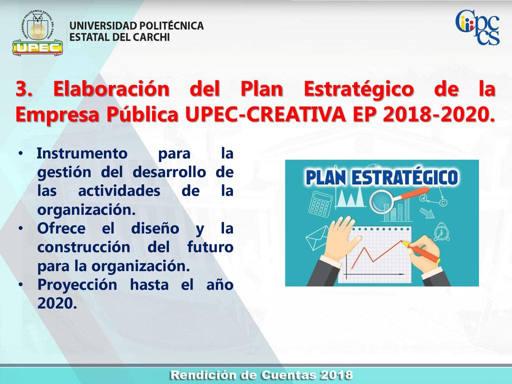 3. Elaboración del Plan Estratégico de la Empresa Pública UPEC-CREATIVA EP