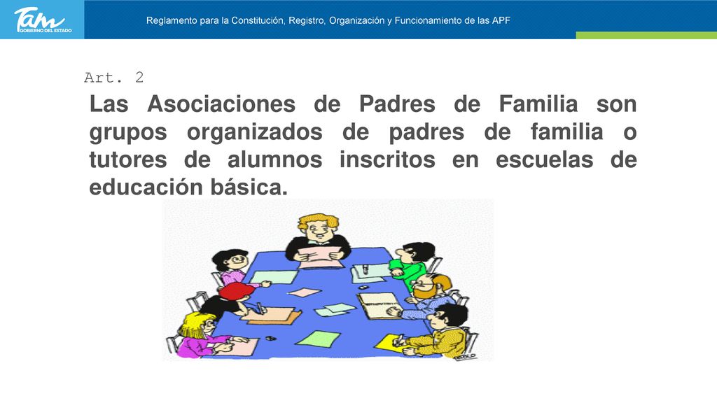 Reglamento para la Constitución, Registro, Organización y Funcionamiento de las APF