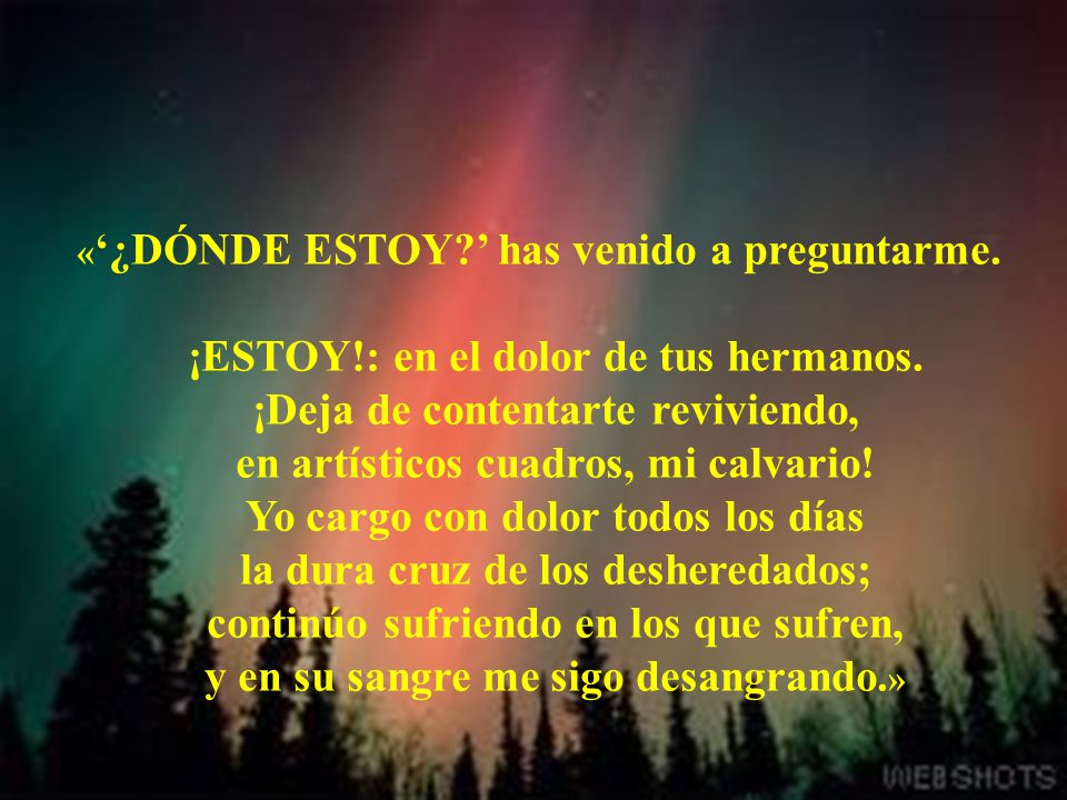 ¡ESTOY!: en el dolor de tus hermanos. ¡Deja de contentarte reviviendo,