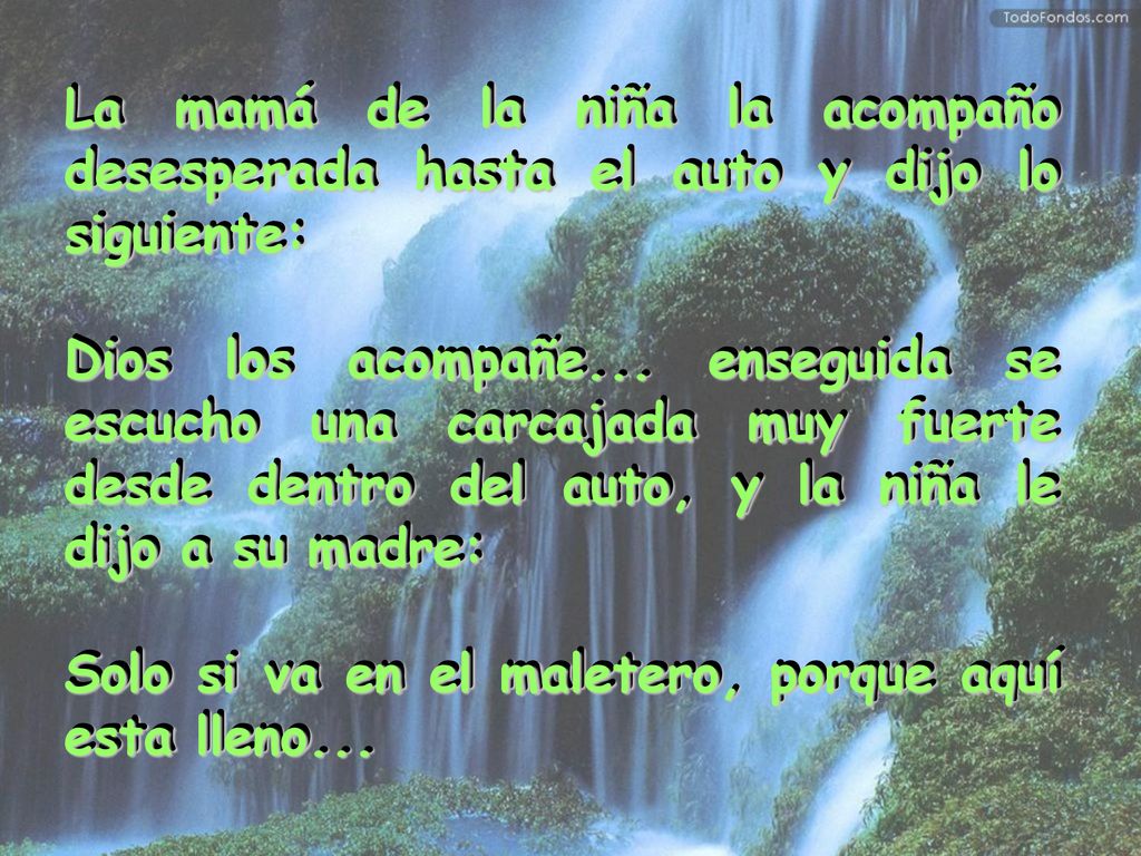 La mamá de la niña la acompaño desesperada hasta el auto y dijo lo siguiente: