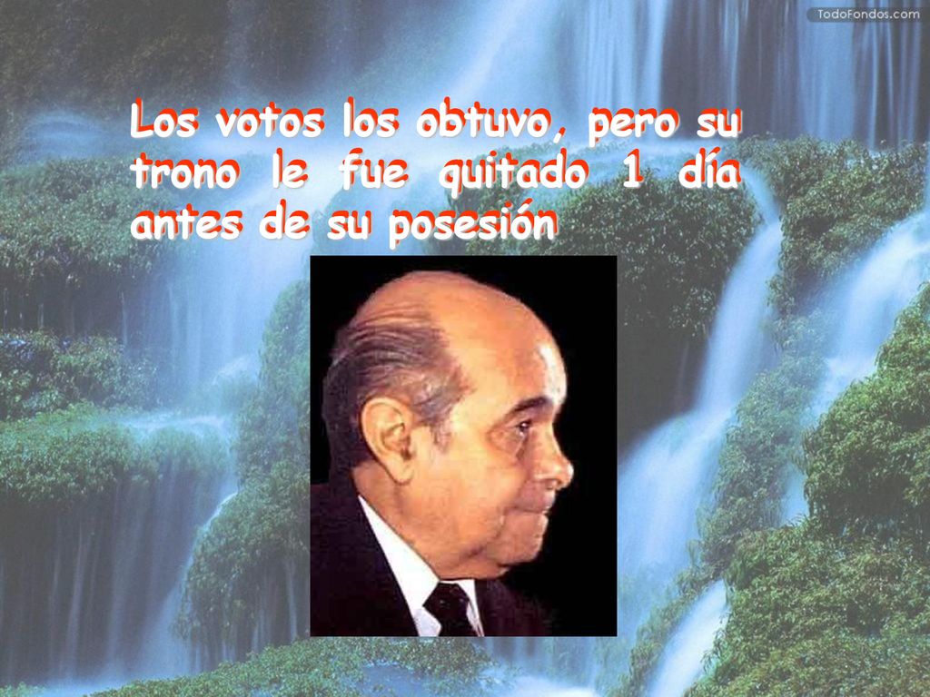 Los votos los obtuvo, pero su trono le fue quitado 1 día antes de su posesión