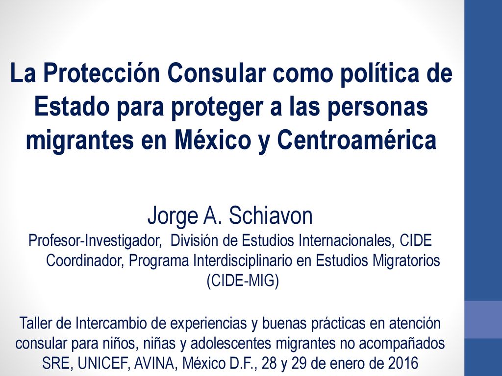 La Protección Consular como política de Estado para proteger a las personas migrantes en México y Centroamérica