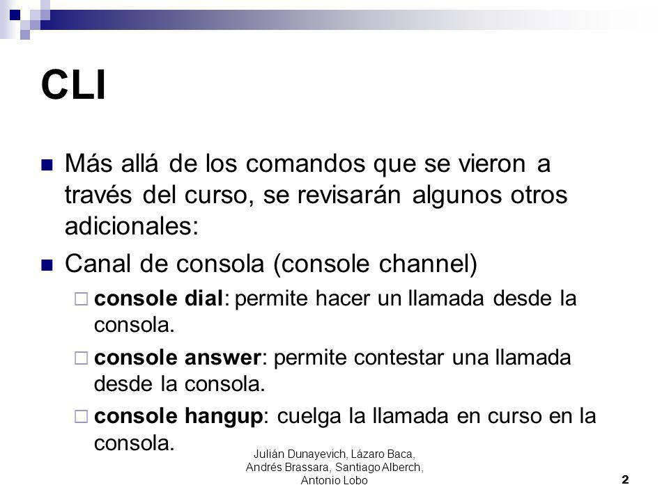 CLI Más allá de los comandos que se vieron a través del curso, se revisarán algunos otros adicionales: