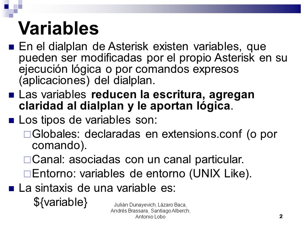 Variables