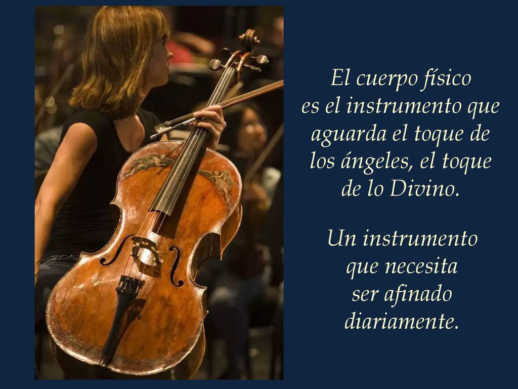 es el instrumento que aguarda el toque de los ángeles, el toque