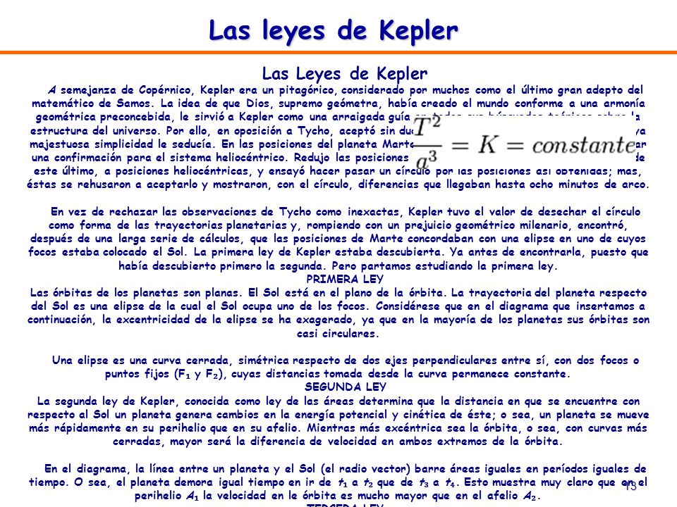 Las leyes de Kepler Las Leyes de Kepler