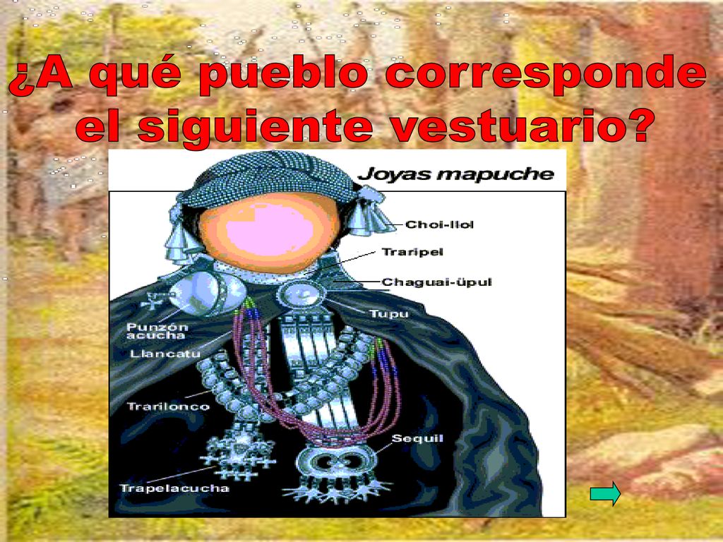 ¿A qué pueblo corresponde el siguiente vestuario