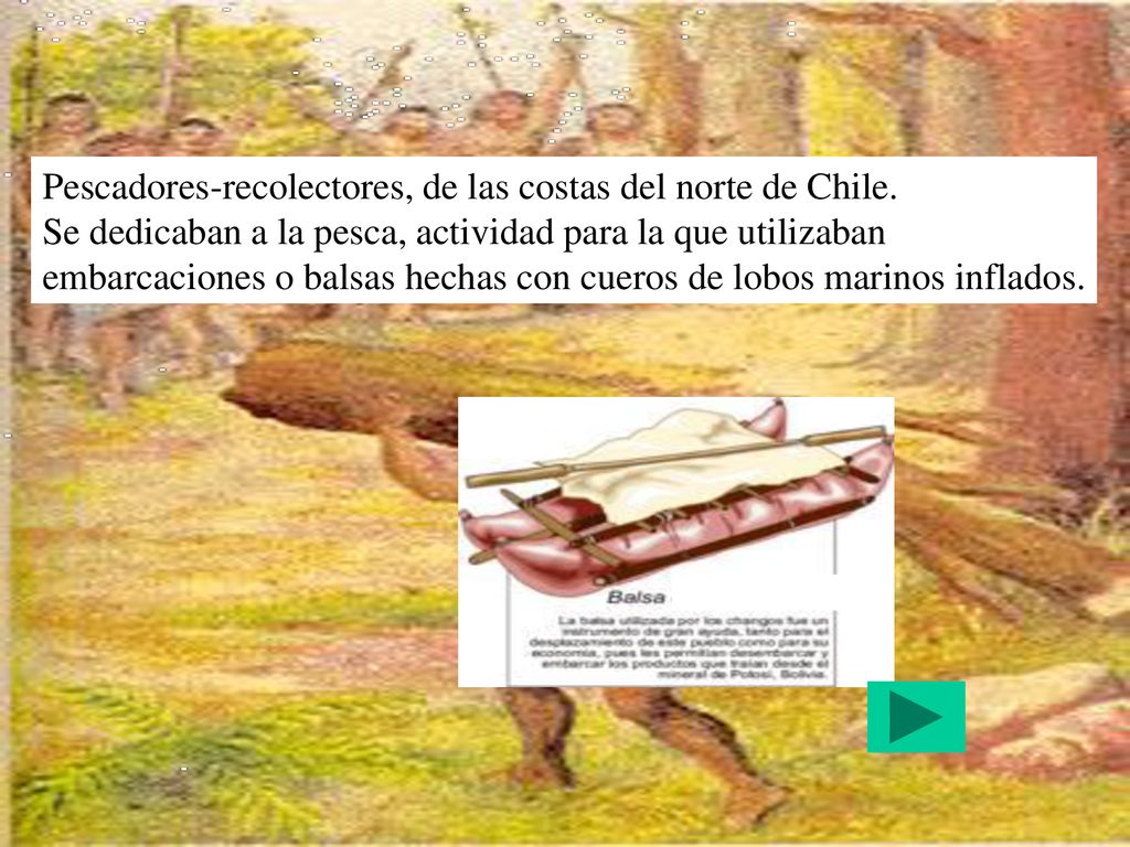 Pescadores-recolectores, de las costas del norte de Chile.