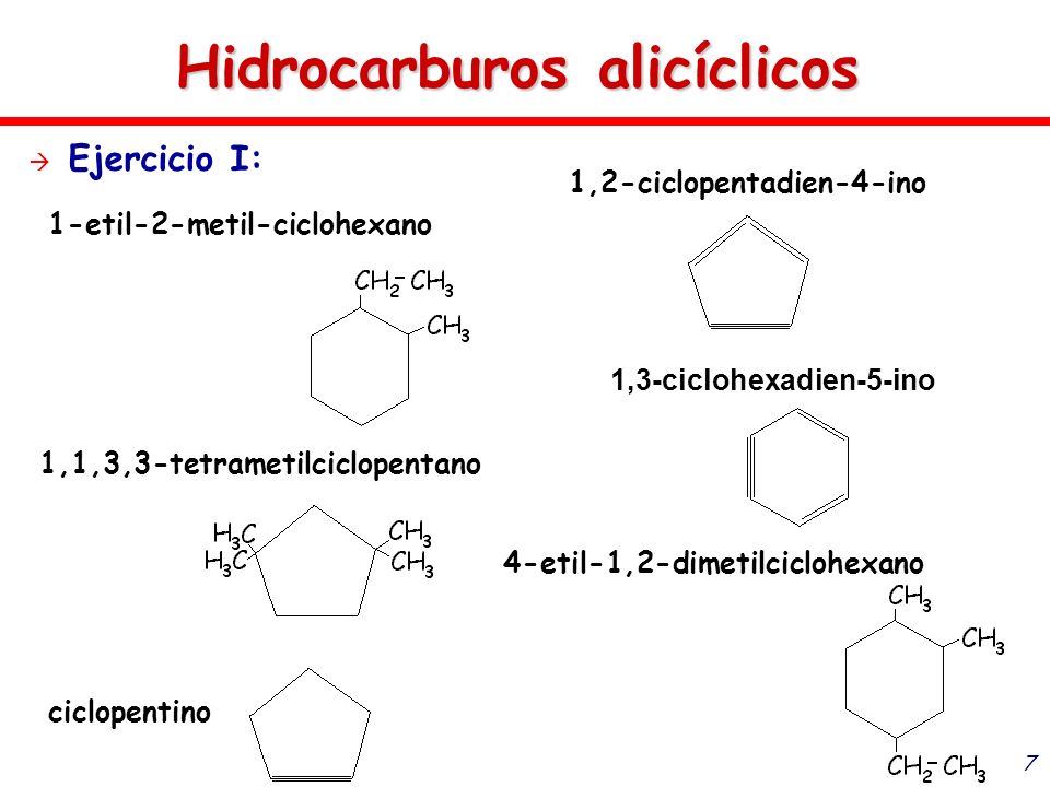 Hidrocarburos alicíclicos