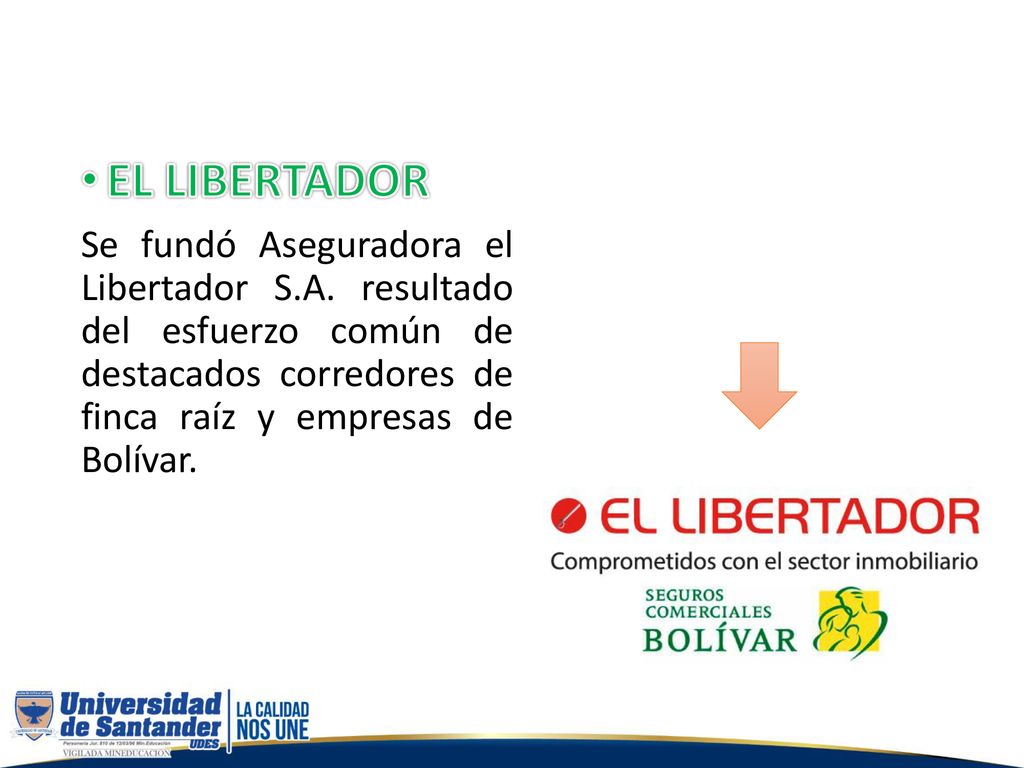 EL LIBERTADOR Se fundó Aseguradora el Libertador S.A.