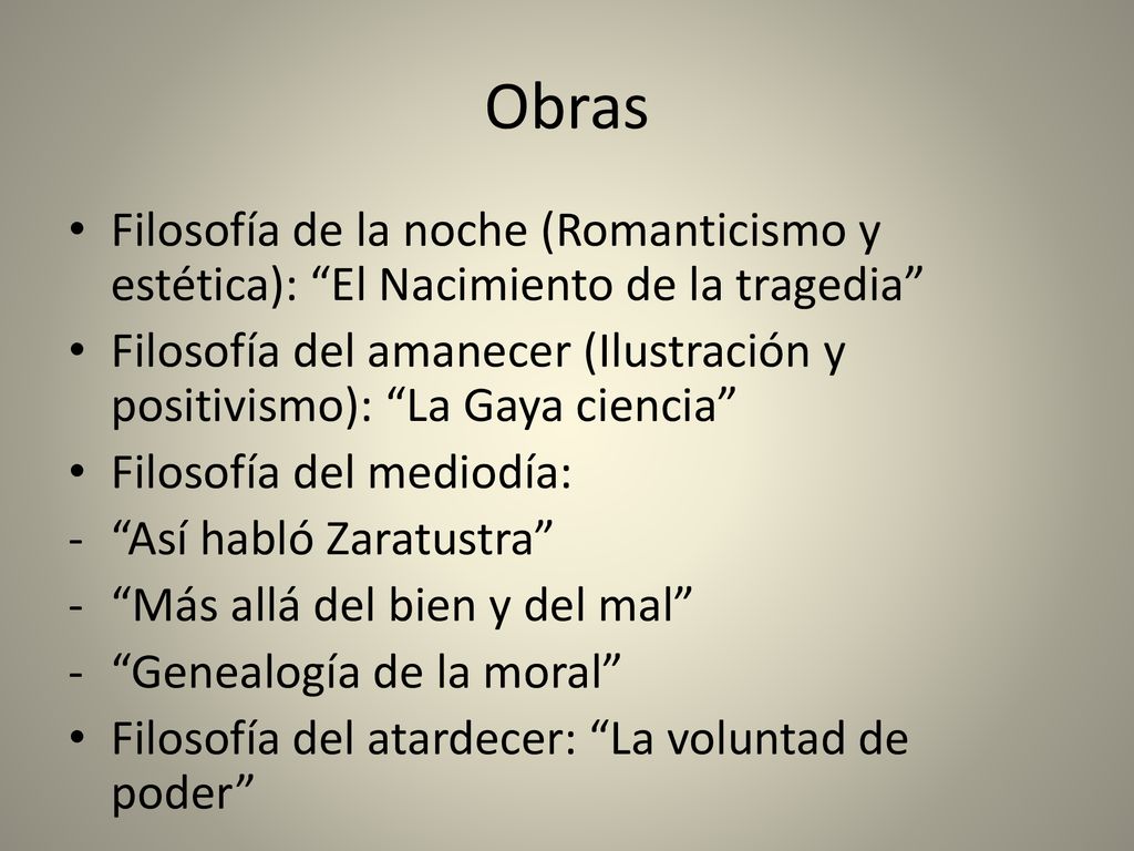 Obras Filosofía de la noche (Romanticismo y estética): El Nacimiento de la tragedia