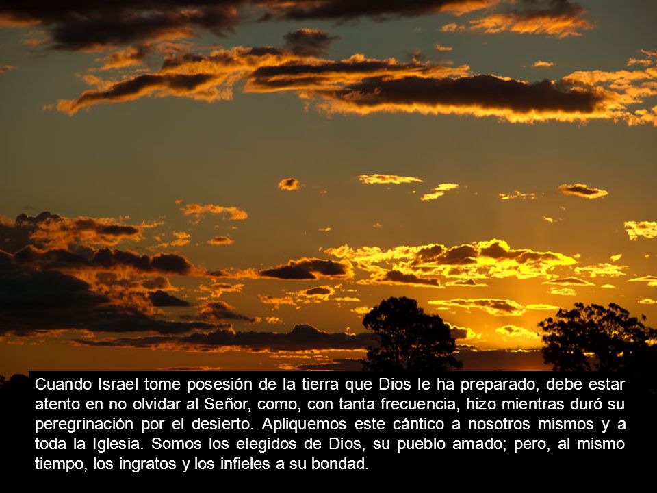 Cuando Israel tome posesión de la tierra que Dios le ha preparado, debe estar atento en no olvidar al Señor, como, con tanta frecuencia, hizo mientras duró su peregrinación por el desierto.