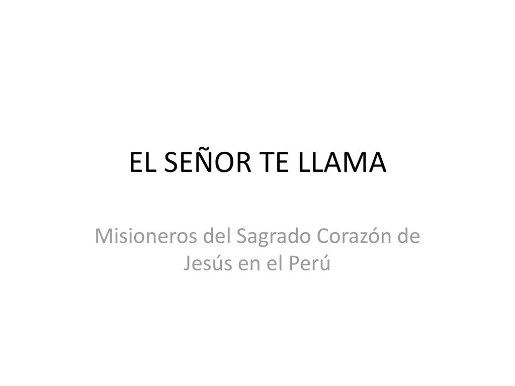 Misioneros del Sagrado Corazón de Jesús en el Perú