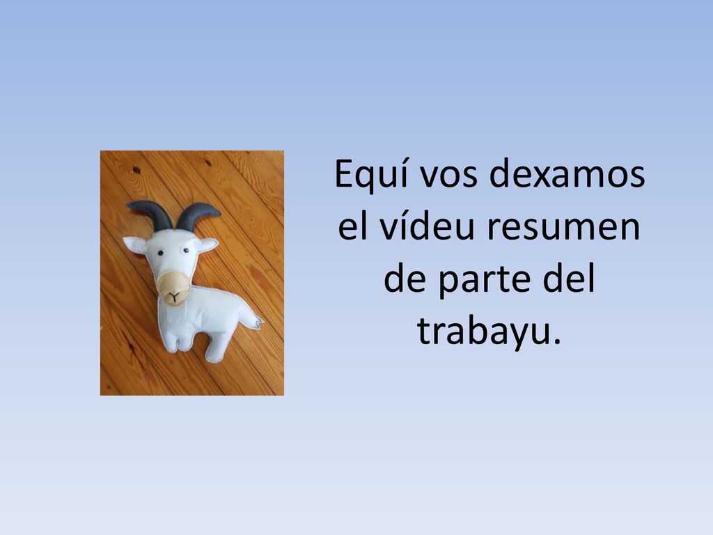 Equí vos dexamos el vídeu resumen de parte del trabayu.