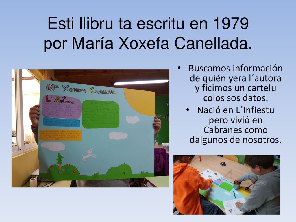 Esti llibru ta escritu en 1979 por María Xoxefa Canellada.