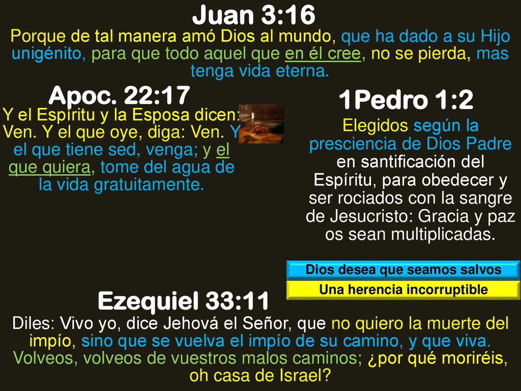 Dios desea que seamos salvos Una herencia incorruptible