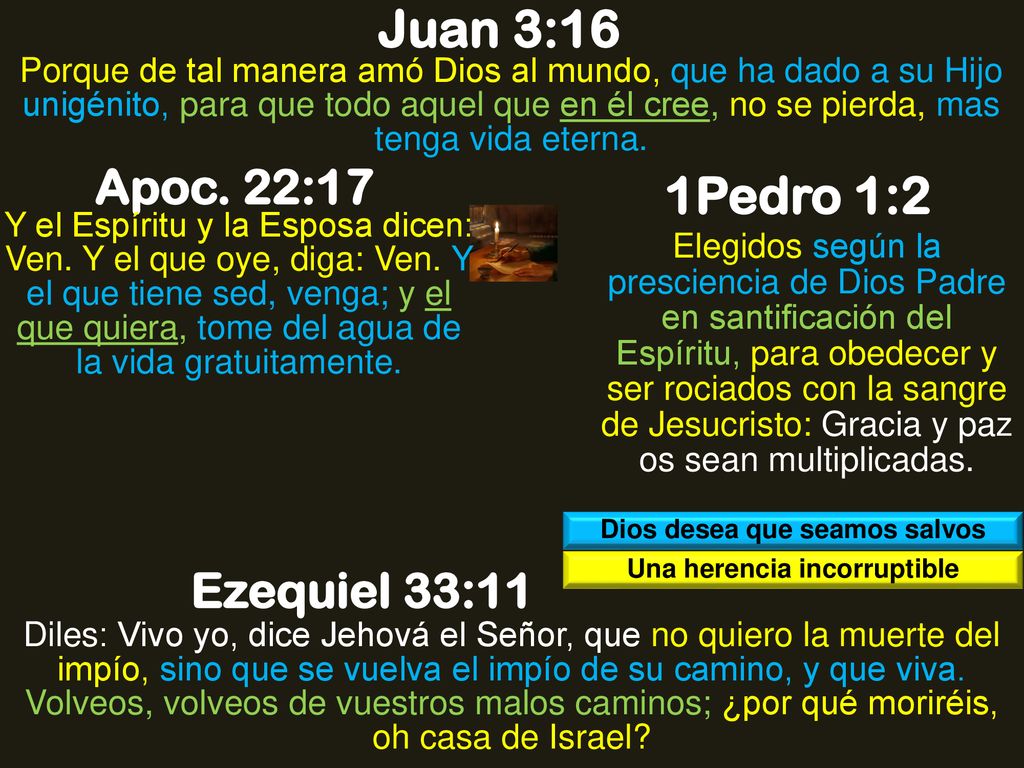 Dios desea que seamos salvos Una herencia incorruptible