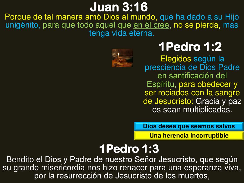 Dios desea que seamos salvos Una herencia incorruptible