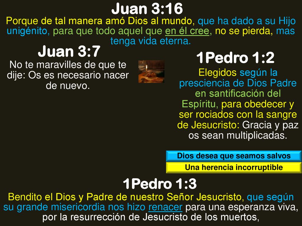 Dios desea que seamos salvos Una herencia incorruptible