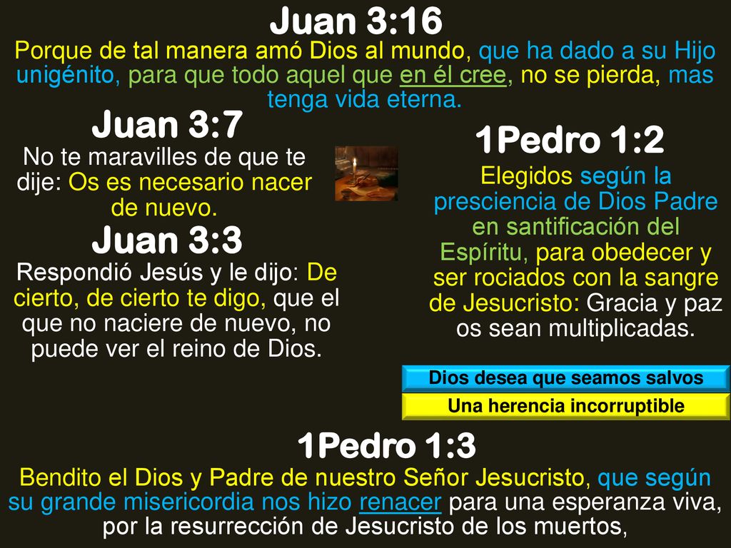 Dios desea que seamos salvos Una herencia incorruptible