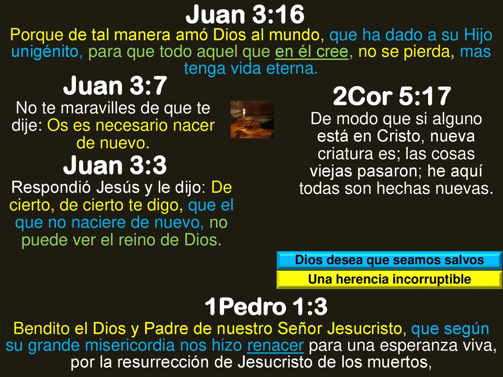 Dios desea que seamos salvos Una herencia incorruptible