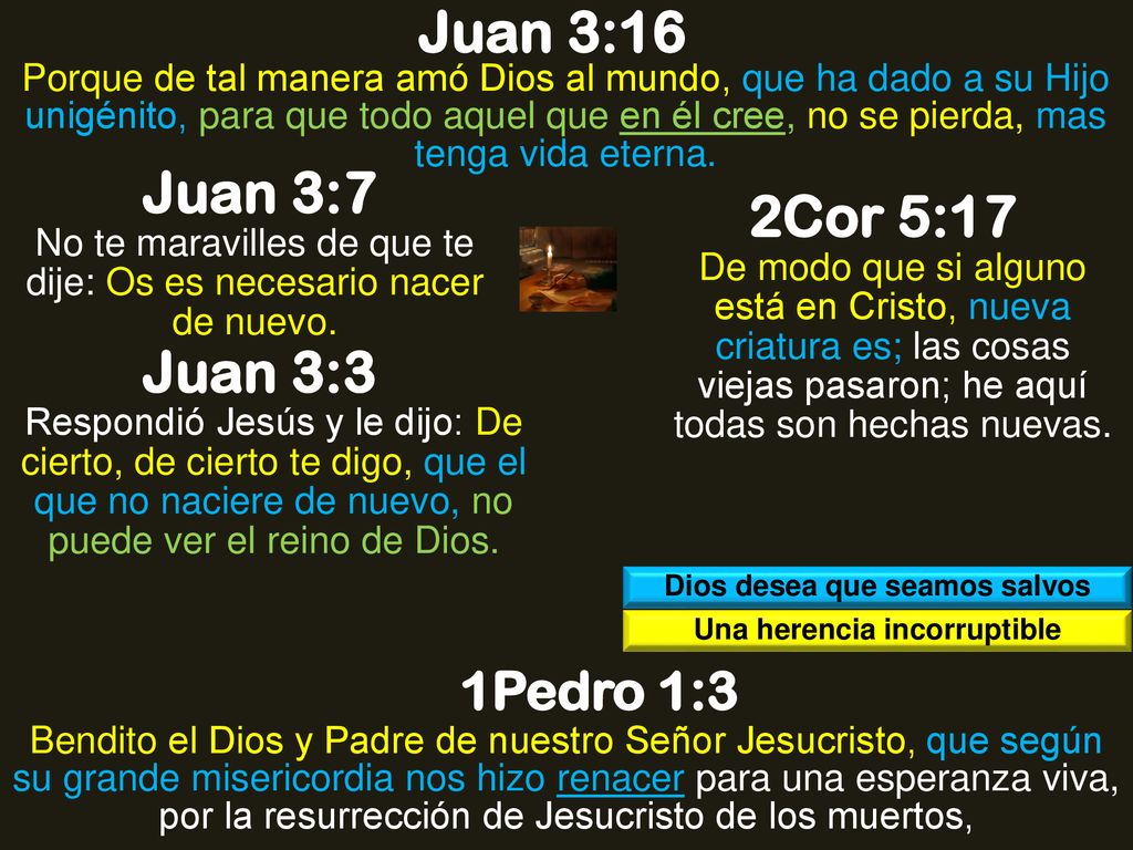 Dios desea que seamos salvos Una herencia incorruptible