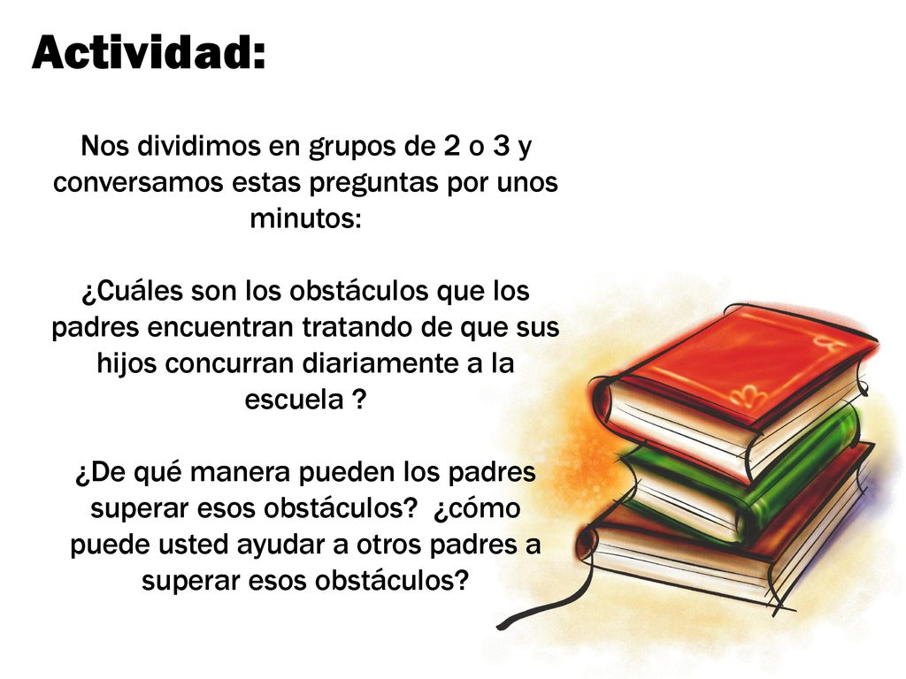 Actividad: Nos dividimos en grupos de 2 o 3 y conversamos estas preguntas por unos minutos: