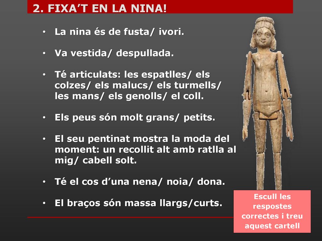 Escull les respostes correctes i treu aquest cartell