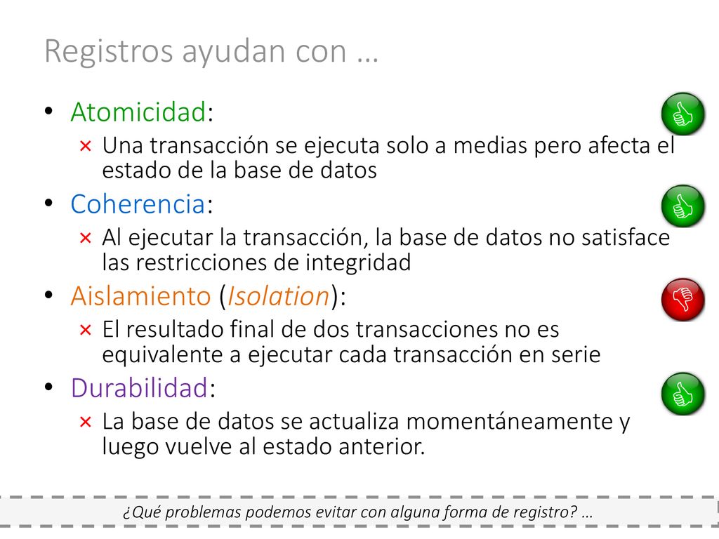 ¿Qué problemas podemos evitar con alguna forma de registro …