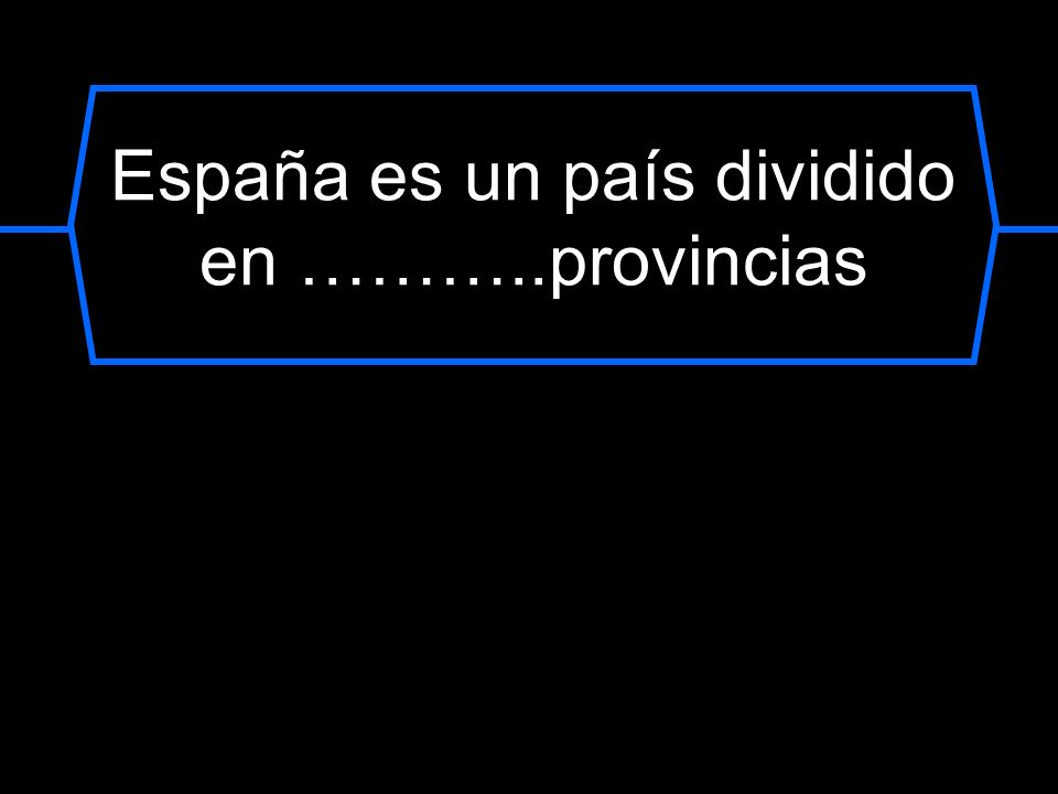 España es un país dividido en ………..provincias