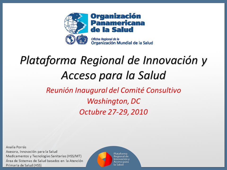 Plataforma Regional de Innovación y Acceso para la Salud