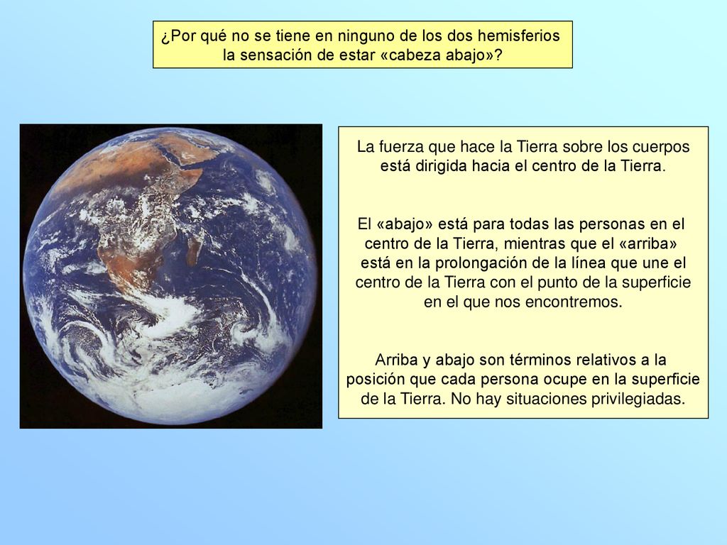 ¿Por qué no se tiene en ninguno de los dos hemisferios