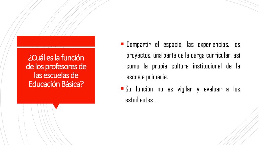 Compartir el espacio, las experiencias, los proyectos, una parte de la carga curricular, así como la propia cultura institucional de la escuela primaria.
