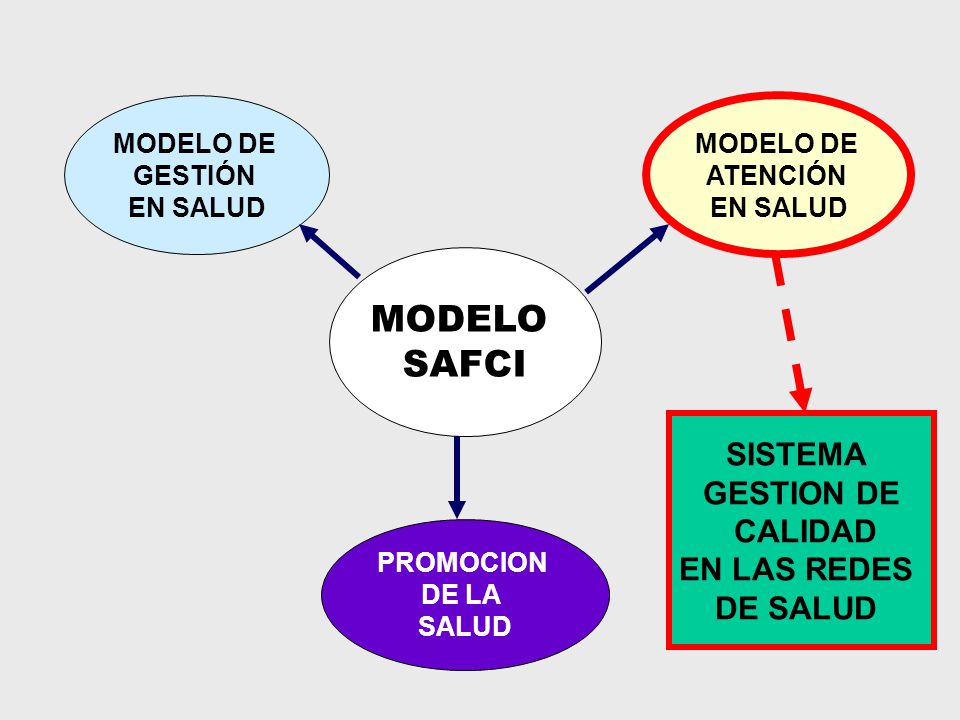 MODELO SAFCI SISTEMA GESTION DE CALIDAD EN LAS REDES DE SALUD
