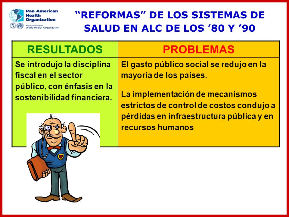 REFORMAS DE LOS SISTEMAS DE SALUD EN ALC DE LOS ’80 Y ’90