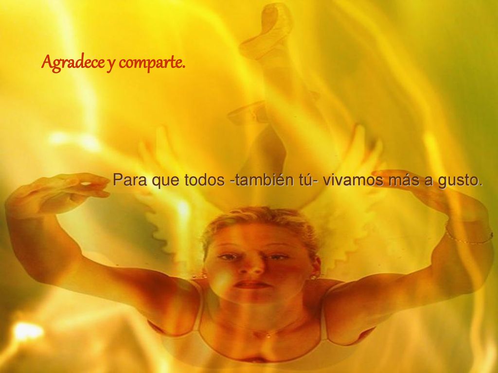 Agradece y comparte. Para que todos -también tú- vivamos más a gusto.
