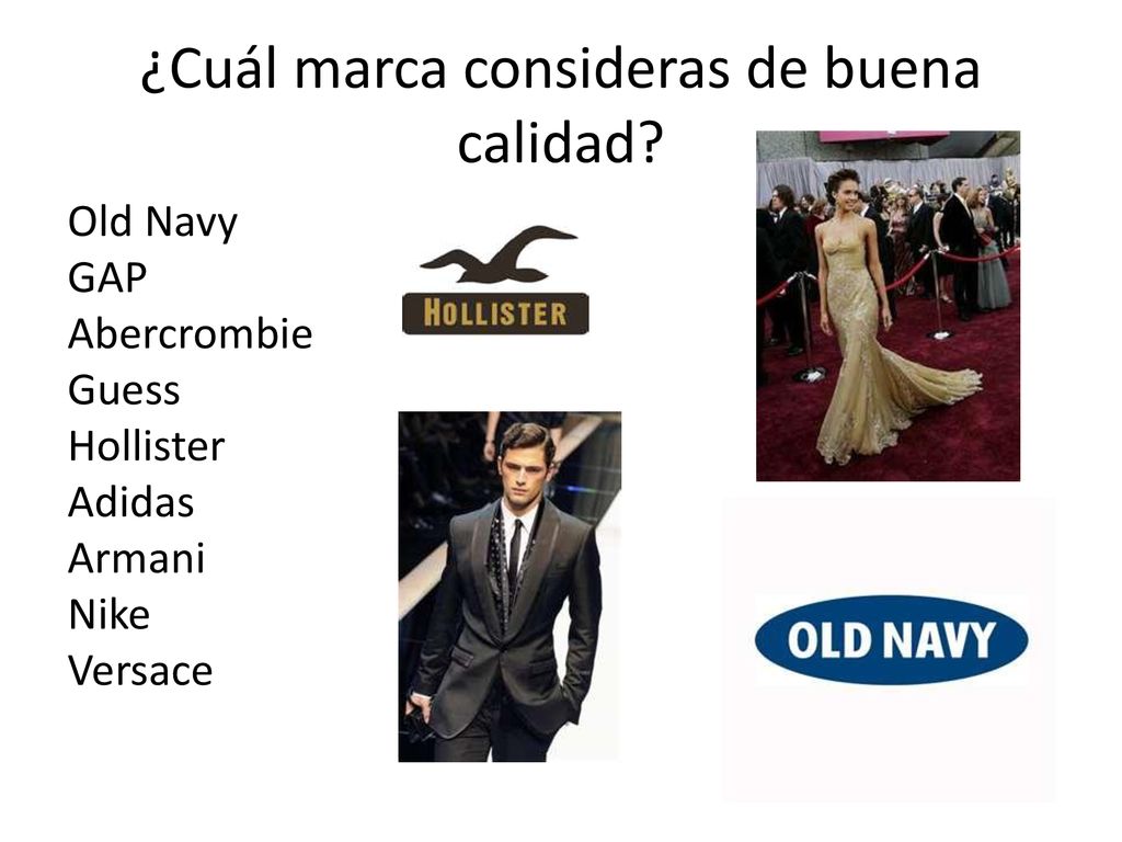¿Cuál marca consideras de buena calidad