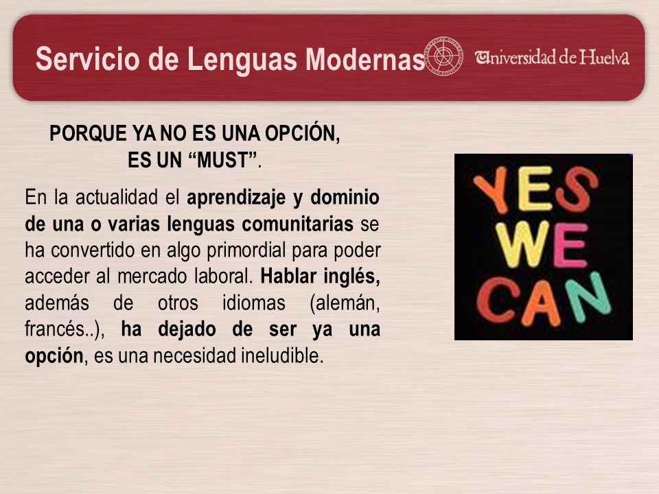 PORQUE YA NO ES UNA OPCIÓN, ES UN MUST .
