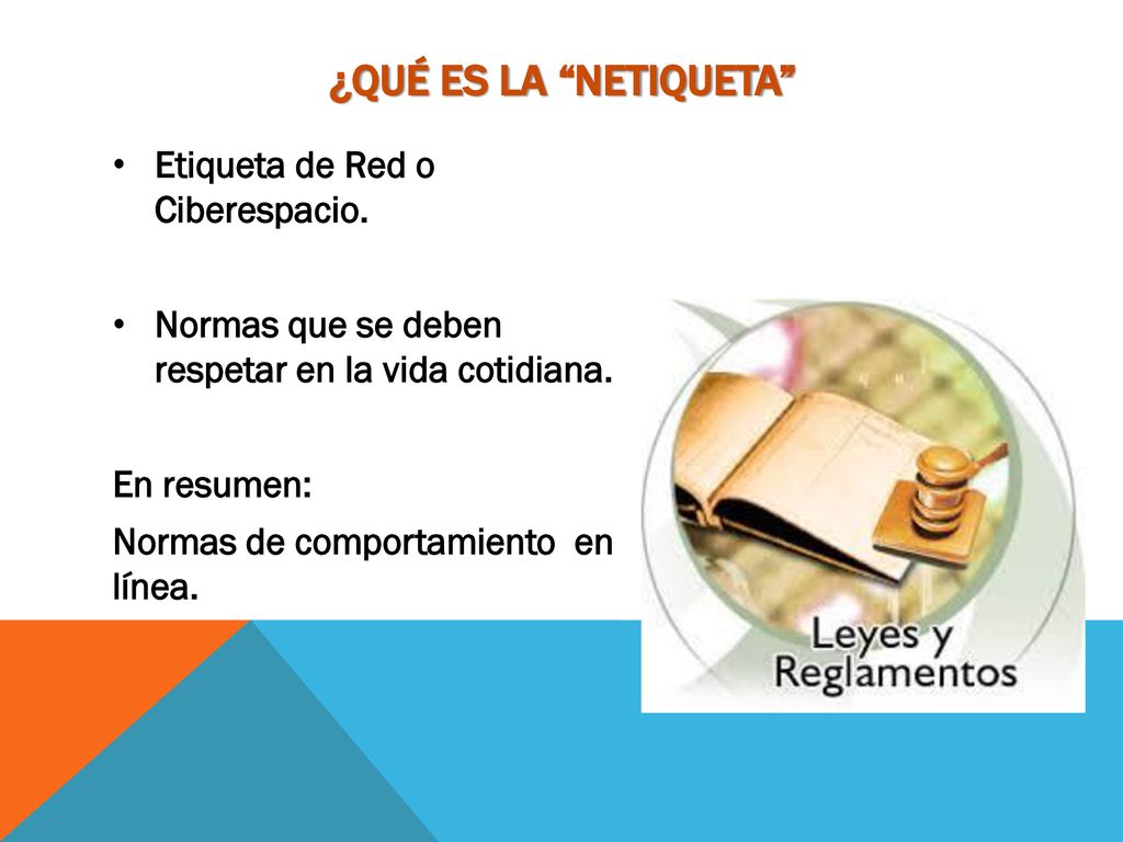 ¿qué es la netiqueta Etiqueta de Red o Ciberespacio.