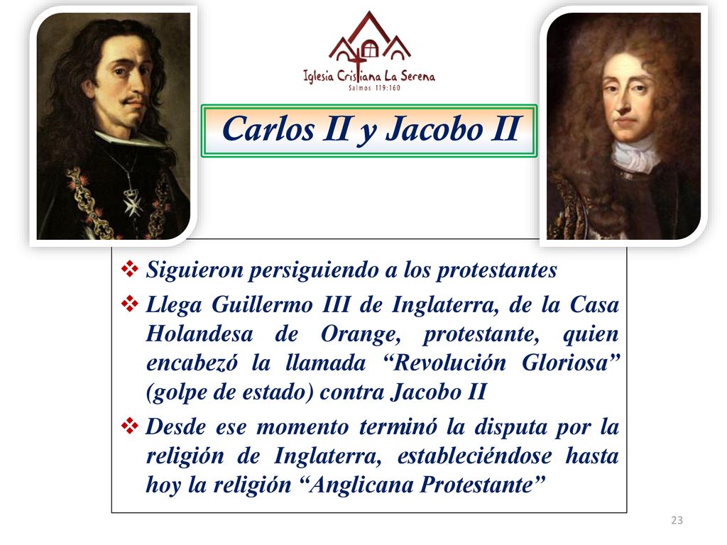 Carlos II y Jacobo II Siguieron persiguiendo a los protestantes