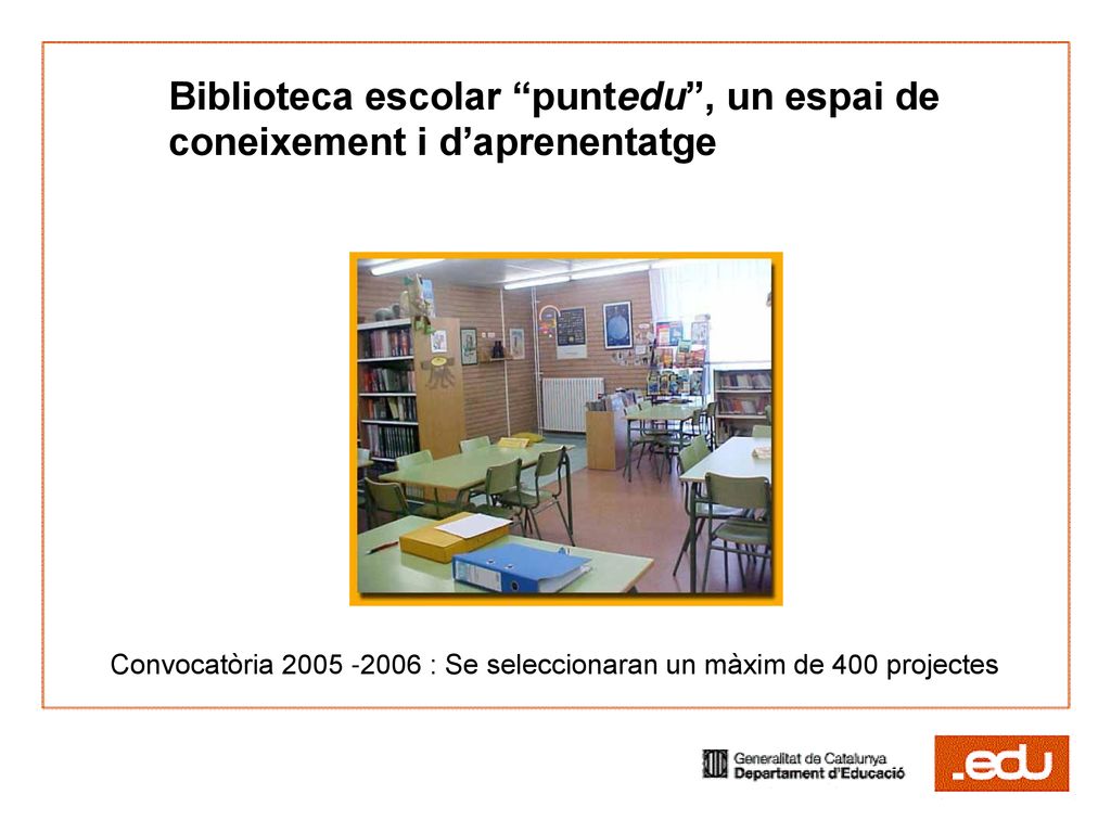Biblioteca escolar puntedu , un espai de coneixement i d’aprenentatge
