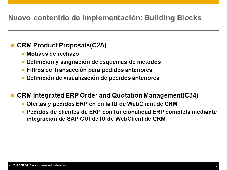 Nuevo contenido de implementación: Building Blocks