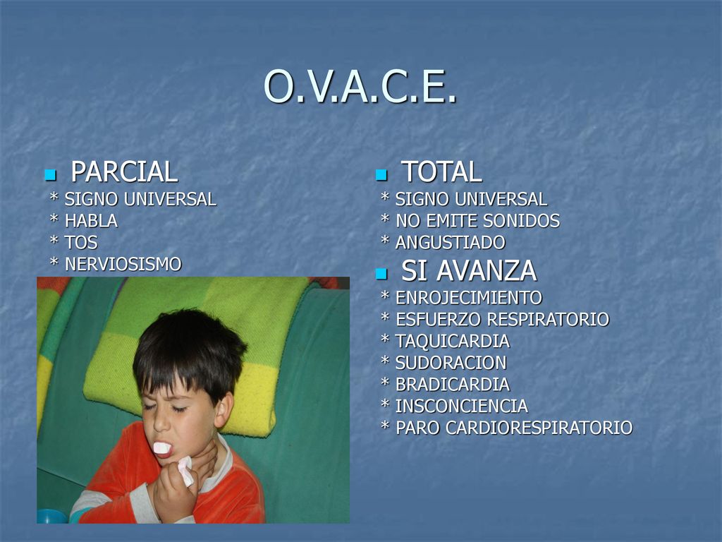 O.V.A.C.E. PARCIAL TOTAL SI AVANZA * SIGNO UNIVERSAL * HABLA * TOS