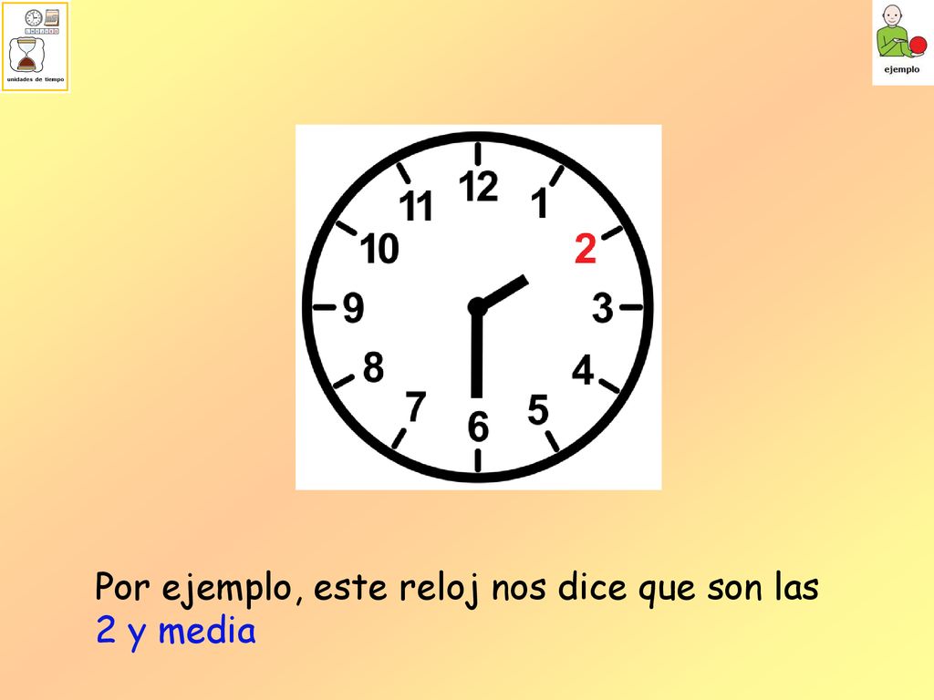 Por ejemplo, este reloj nos dice que son las