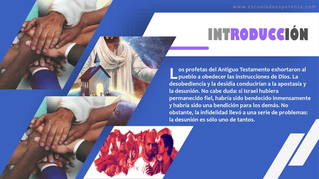 L INTRODUCCIÓN os profetas del Antiguo Testamento exhortaron al