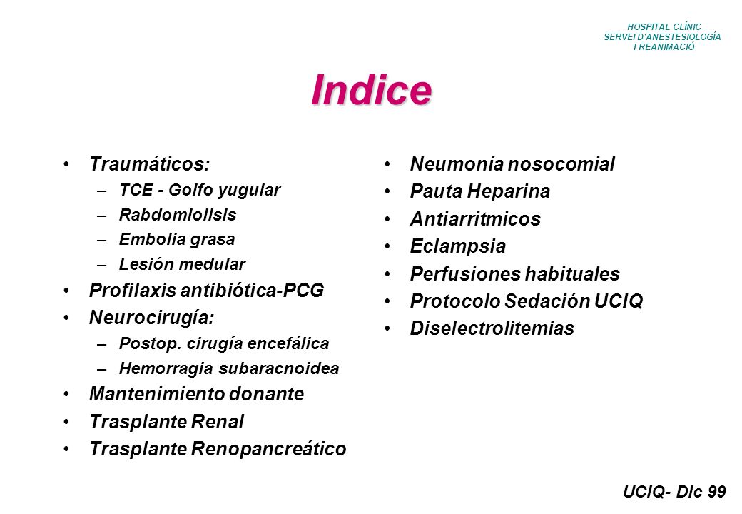 SERVEI D’ANESTESIOLOGÍA