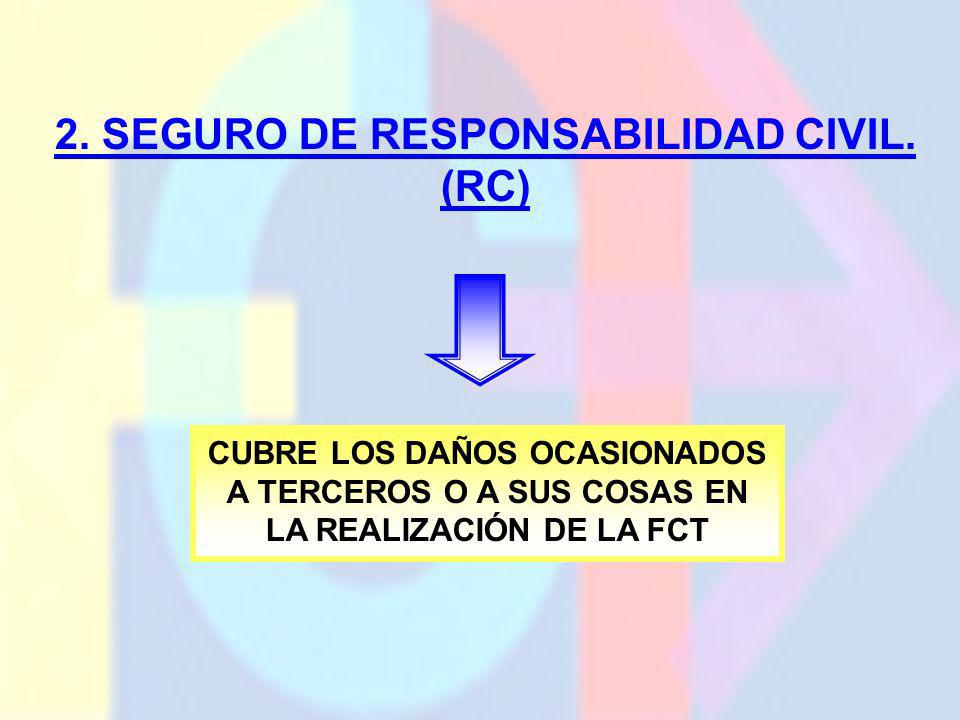 2. SEGURO DE RESPONSABILIDAD CIVIL. (RC)